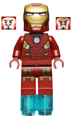 Lego, Minifigure, Super Heroes, Iron Man Mark 7 Armor - Foot Repulsors, SH036