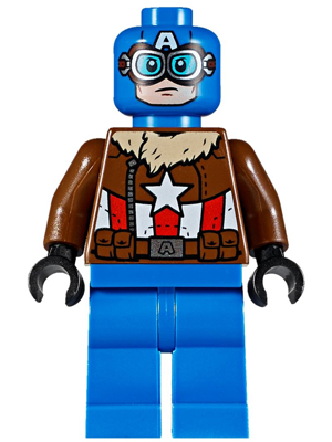 Lego, Minifigure, Super Heroes, Pilot Captain America, SH0374