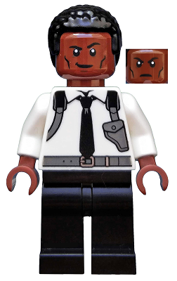 Lego, Minifigure, Super Heroes, Captain Marvel, Nick Fury (Young), sh0554
