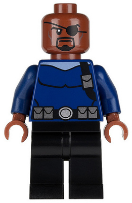 Lego, Minifigure, Super Heroes, Ultimate Spider-Man, Nick Fury, sh0056