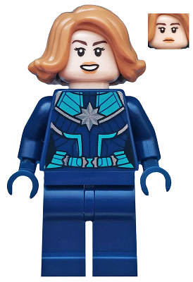 Lego, Minifigure, Captain Marvel, Captain Marvel (Carol Danvers) - 'Vers' Kree Starforce Uniform, sh0605