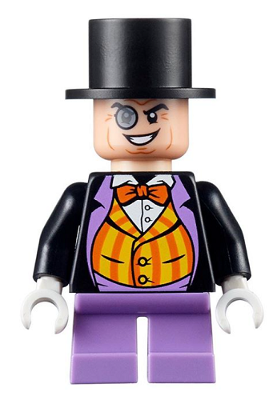 Lego, Minifigure, Batman II, The Penguin - Medium Lavender Short Legs, Bright Vest, Sh0647