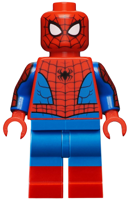Lego, Minifigure, Super Heroes, Spider-Man, Spider-Man - Printed Blue Arms, Red Boots, sh0708