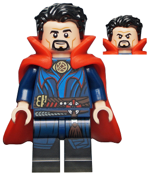 Lego, Minifigure, Super Heroes, Doctor Strange in the Multiverse of Madness, Doctor Strange - Brooch, Flexible Rubber Cape, SH0809