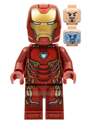 Lego, Minifigure, Super Heroes, Doctor Strange in the Multiverse of Madness, Iron Man - Mark 50 Armor, Large Helmet Visor, sh0828