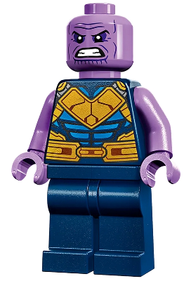 Lego, Minifigure,  Super Heroes, Avengers, Thanos - Dark Blue Legs Plain, Medium Lavender Arms, SH0859