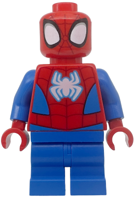 Lego, Minifigure, Marvel, Spider-Man, Spider-Man (Peter 'Spidey' Parker) - Medium Legs, White Spider Logo, Sh0866