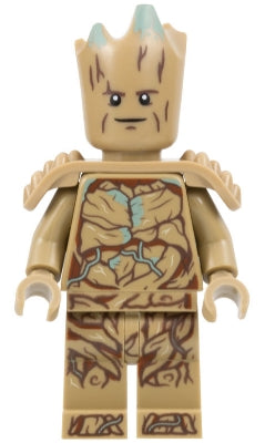 Lego, Minifigure, Super Heroes, Guardians of the Galaxy, Groot, Teen Groot - Dark Tan with Shoulder Armor, SH0874