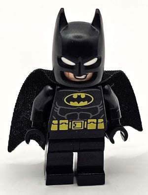 Lego, Minifigure, Batman II, Batman - Black Suit, Yellow Belt, Cowl with White Eyes, Lopsided Grin / Open Mouth Smile with Teeth, SH902
