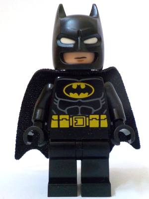 Lego, Minifigure, Batman, Batman - Black Suit, Yellow Belt, Cowl with White Eyes, Neutral / Angry with Bared Teeth, SH0964