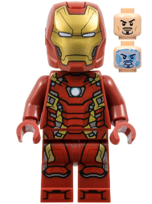 Lego, Minifigure, Super Heroes, The Infinity Saga, Iron Man - Mark 46 Armor, Large Helmet Visor, SH1017
