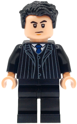 Lego, Minifigure, Super Heroes, Batman II, Bruce Wayne - Black Suit with Dark Blue Tie, SH1114
