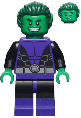 Lego, Minifigure, Super Heroes, Batman II, Beast Boy, sh198