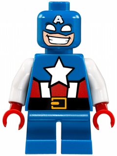 Lego, Minifigure, Super Heroes, Mighty Micros, Avengers, Captain America, Short Legs, SH250