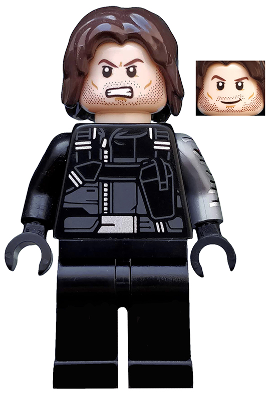 Lego, Minifigure, Super Heroes, Captain America Civil War, Winter Soldier, Black Hands and Holster, SH0257