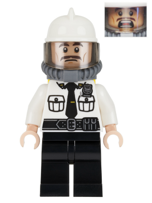 Lego, Minifigure, Super Heroes, The LEGO Batman Movie, Security Guard, Fire Helmet, sh320