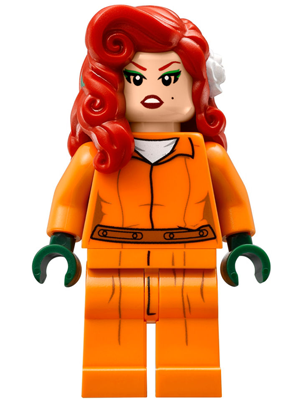 Lego, Minifigure, Super Heroes, The LEGO Batman Movie, Poison Ivy, Orange Prison Jumpsuit, SH342