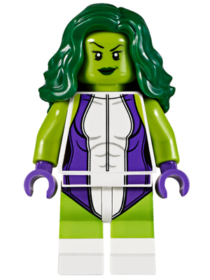 Lego, Minifigure, Super Heroes,  She-Hulk, SH373