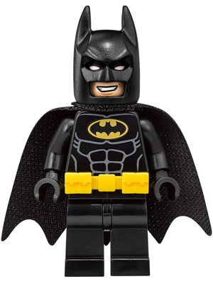 Lego, Minifigure, The Lego Batman Movie, Batman, Utility Belt, Head Type 4, SH0415