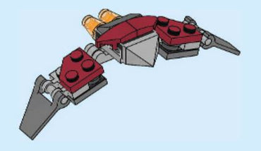 Lego, Minifigure, Marvel, Super Heroes, Avengers, Infinity War, Falcon with wings (no stickers), SH503-1