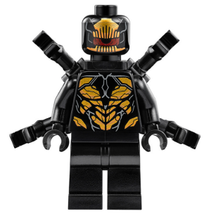 Lego, Minifigure, Super Heroes, Avengers, Outrider - Extended Arms, Torso with Long Dark Bluish Gray Tips at Neck, SH0505