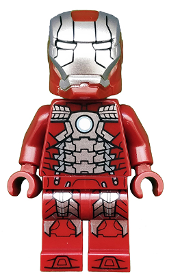 Lego, Minifigure, Super Heroes, Avengers, Iron Man Mark 5 Armor (Trans-Clear Head), SH566