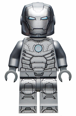 Lego, Minifigure, Super Heroes, Batman II, Iron Man, Mark 2 Armor, Trans-Clear Head, SH667