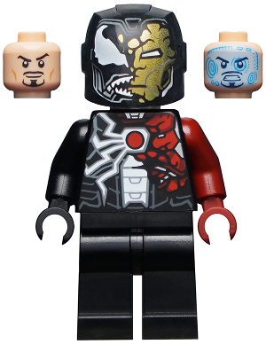 Lego, Minifigure, Super Heroes, Spider-Man, Iron Venom - Headgear Partially Transformed, SH697