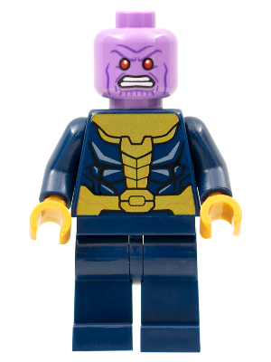 Lego, Minifigure, Marvel, Avengers,  Thanos, Dark Blue Legs Plain, Dark Blue Arms, SH761