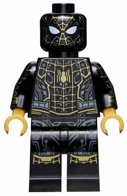 Lego, Minifigure, Super Heroes, Spiderman No Way Home, Spider-Man, Black and Gold Suit, SH774