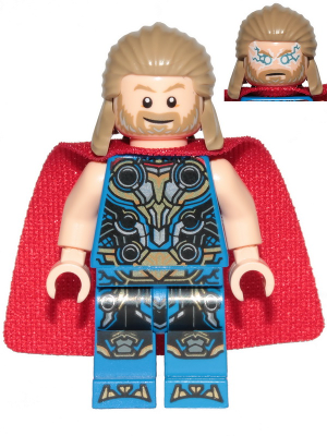 Lego, Minifigure, Marvel, Avengers,  Thor Love and Thunder, Thor, Blue Suit, SH0811