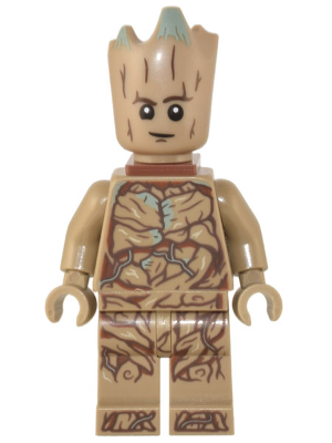 Lego, Minifigure, Marvel, Guardians of the Galaxy, Tan Groot, SH836