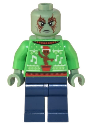 Lego, Minifigure, Advent Calander, Drax in Holiday Sweater with Silverware and Infinity Stones, SH837, 76231-25