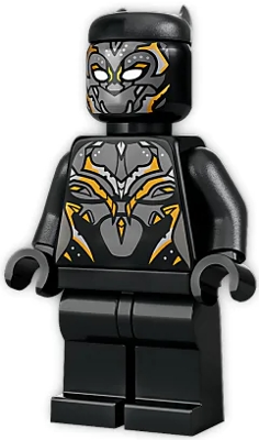 Lego, Minifigure, Super Heroes, Black Panther Wakanda Forever, Black Panther, Shuri w-Mask & Hair, SH842-1