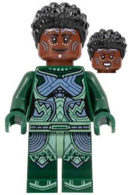 Lego, Minifigure, Super Heroes, Black Panther Wakanda Forever, Black Panther, Nakia - Dark Green Suit, sh844