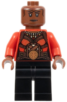 Lego, Minifigure, Super Heroes, Black Panther Wakanda Forever, Black Panther, Okoye, Red Top, SH847