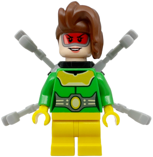 Lego, Minifigure, Super Heroes, Spidey and his Amazing Friends, Doc Ock - Female, Medium Legs, Light Bluish Gray Arms, SH869