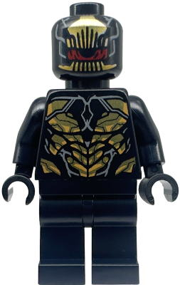 Lego, Minifigure, Super Heroes, The Infinity Saga, Outrider, Torso with Short Dark Bluish Gray Tips at Neck, SH0872
