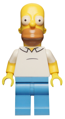 Lego, Minifigure, The Simpsons, Series 1, Homer Simpson, Minifigure only, sim007