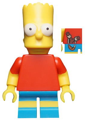 Lego, Minifigure, The Simpsons, Series 1, Bart Simpson, Minifigure only, sim008