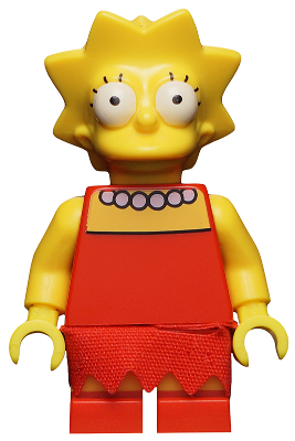 Lego, Minifigure, The Simpsons, Series 1, Lisa Simpson Minifigure only, sim010