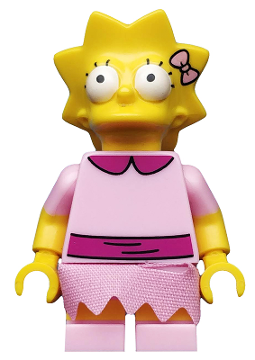 Lego, Minifigure, The Simpsons, Series 2, Lisa, The Simpsons, Minifigure only, sim030