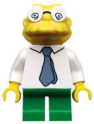Lego, Minifigure, The Simpsons, Series 2, Hans Moleman, Minifigure only, sim036