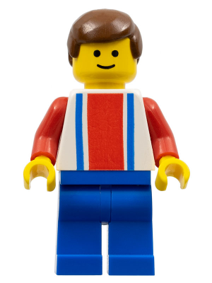 Lego, Minifigure, Sports, Soccer, Soccer Player - Red, White, and Blue Team with Number 10 on Back, SOC035