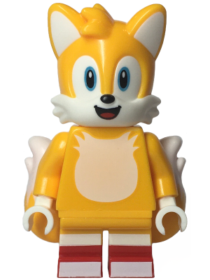 Lego, Minifigure, Sonic the Hedgehod, Tails (Miles Prower) - Smile, son002