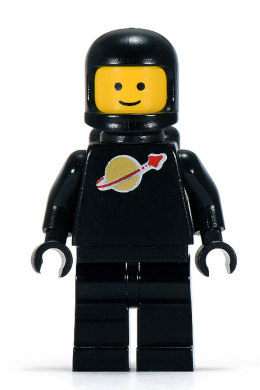 Lego, Minifigure, Space, Classic Space - Black with Air Tanks, SP003