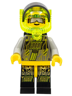 Lego, Minifigure, Space, UFO, RoboForce Yellow (Chip Nebula), SP035