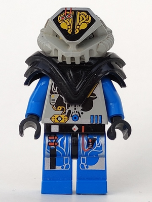 Lego, Minifigure, Space, UFO, UFO Zotaxian Alien - Blue Officer (Commander X), SP042