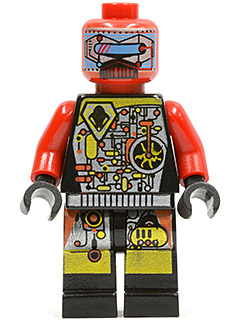 Lego, Minifigure, Space, UFO, UFO Droid, Red, Techdroid 2, SP044