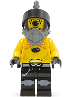 Lego, Minifigure, Space Police, Alien 3, Snake with Visor, SP097